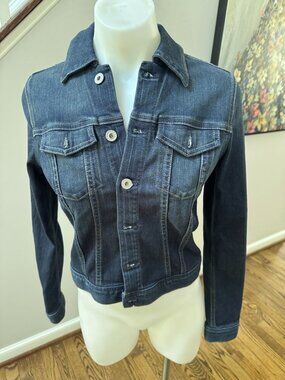 AG Jeans Robyn Denim Jacket Dark Blue Size XS